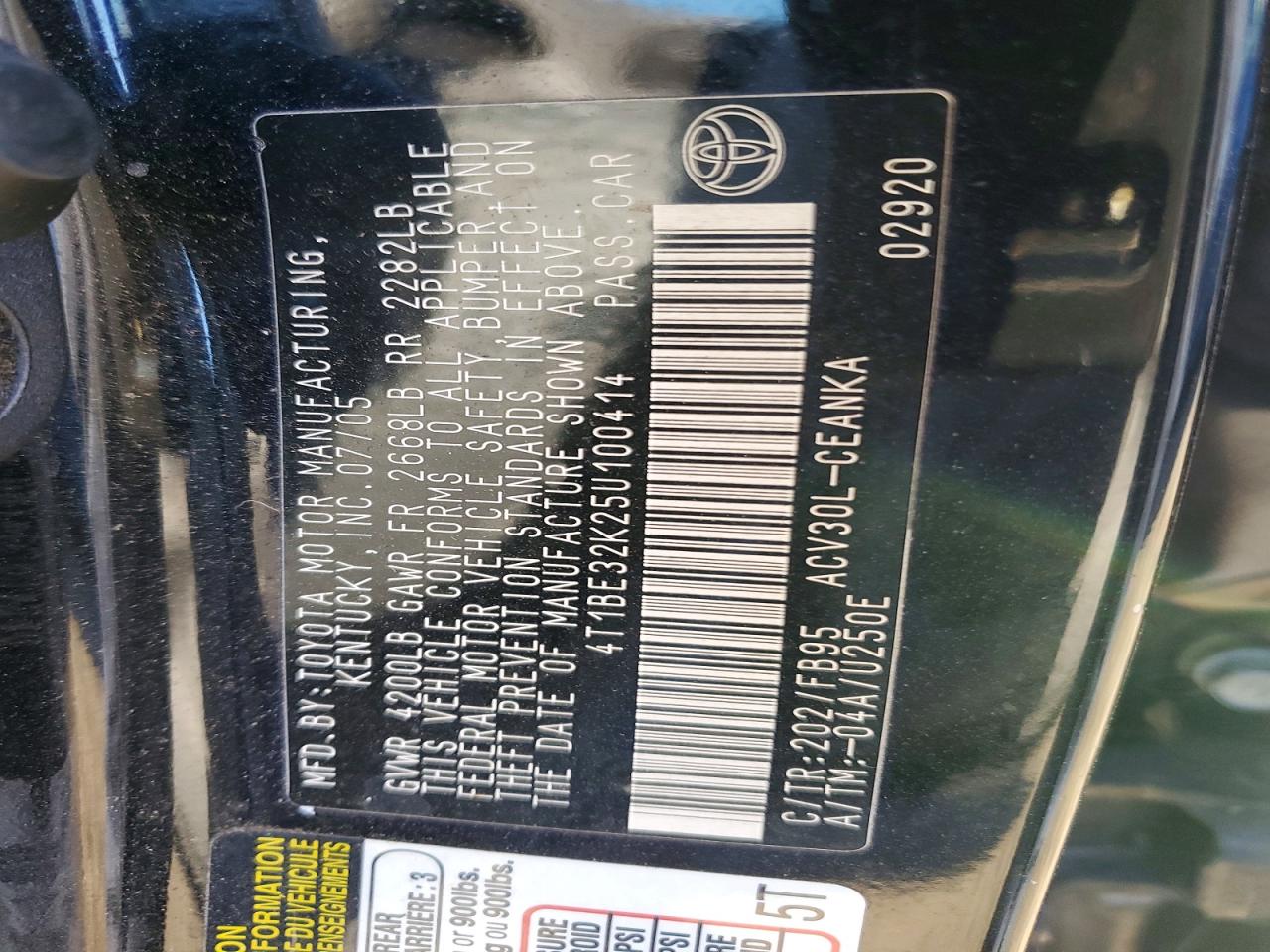 Toyota Camry Standard
