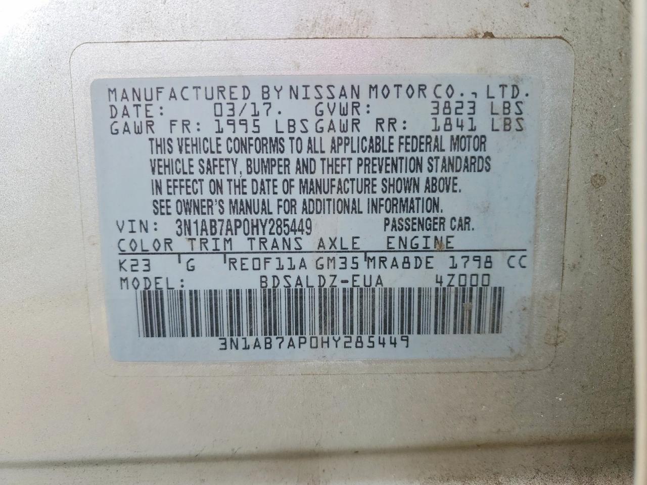 Nissan Sentra Sv