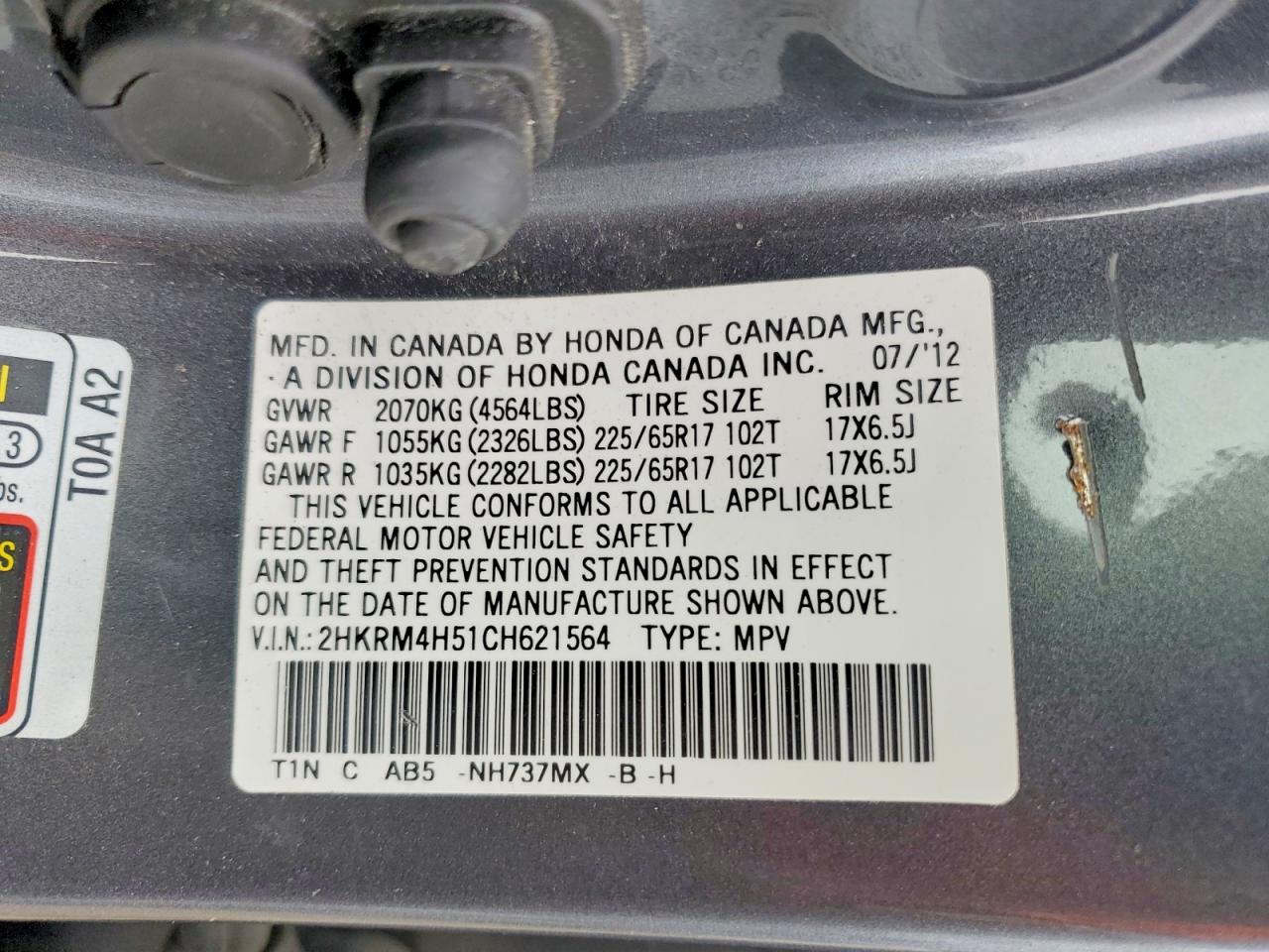 Honda Crv Ex