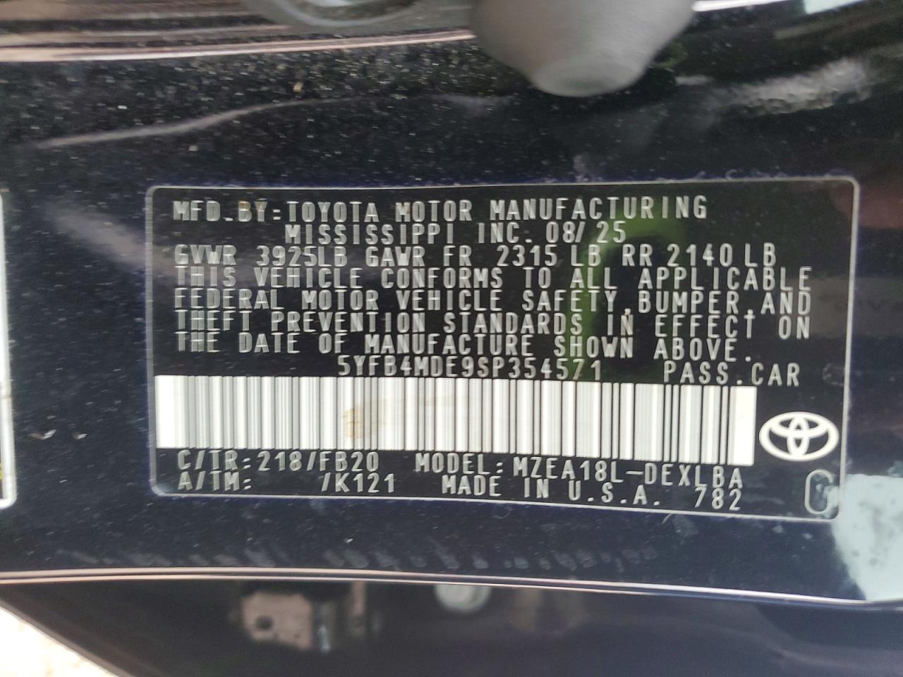 Toyota Corolla Le