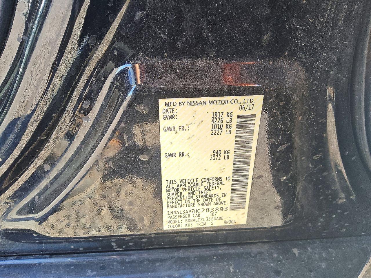 Nissan Altima 2.5 Sv