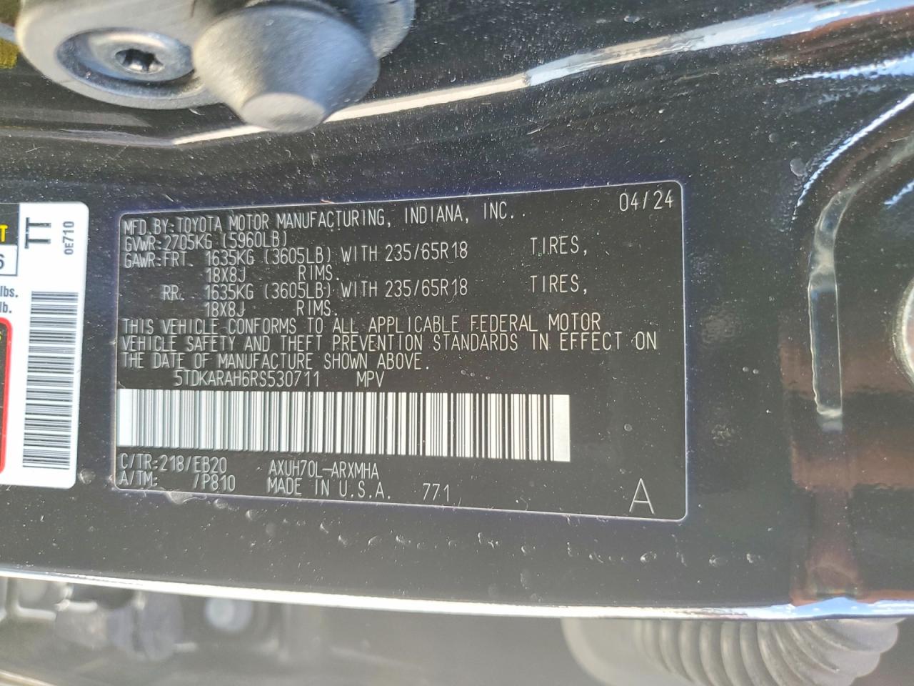 Toyota Highlander Xle