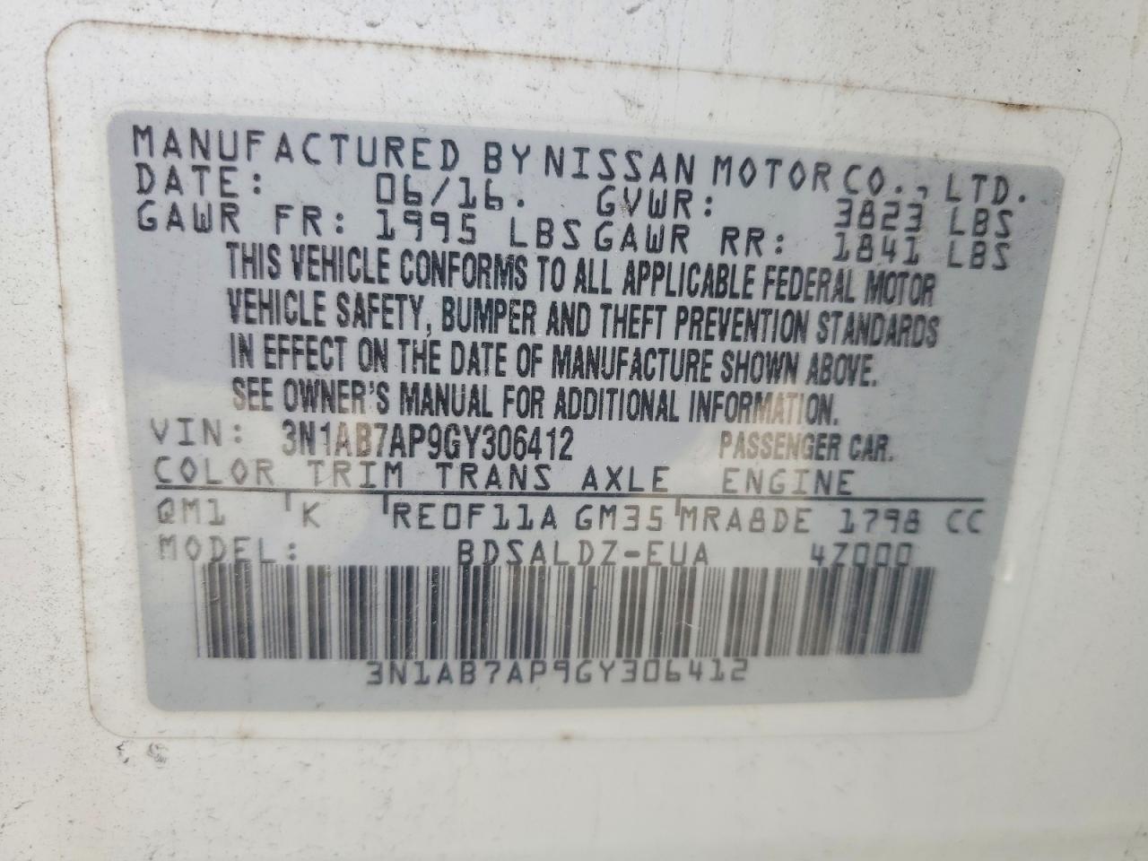 Nissan Sentra Sv