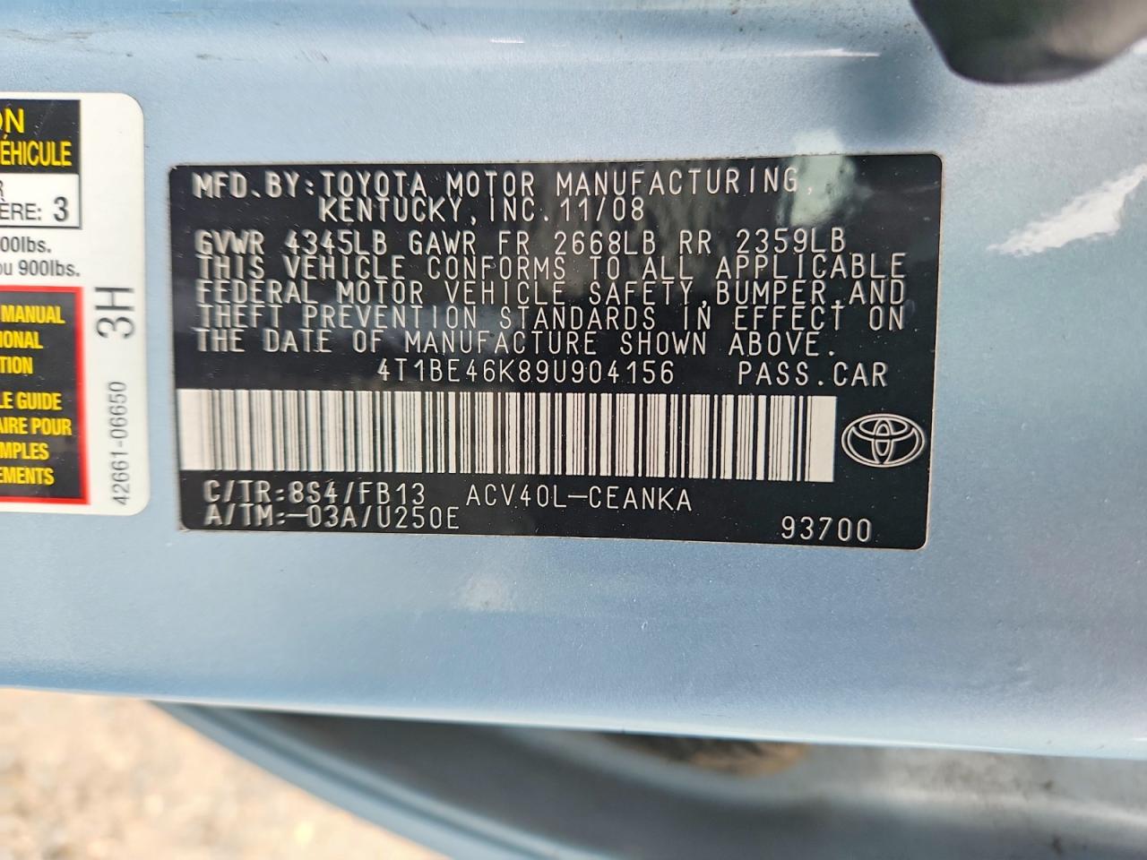 Toyota Camry Le