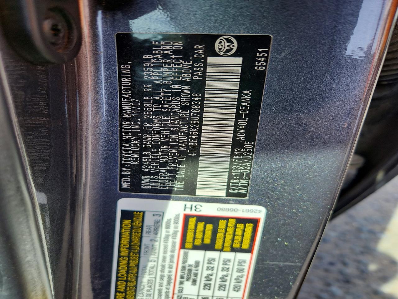 Toyota Camry Le