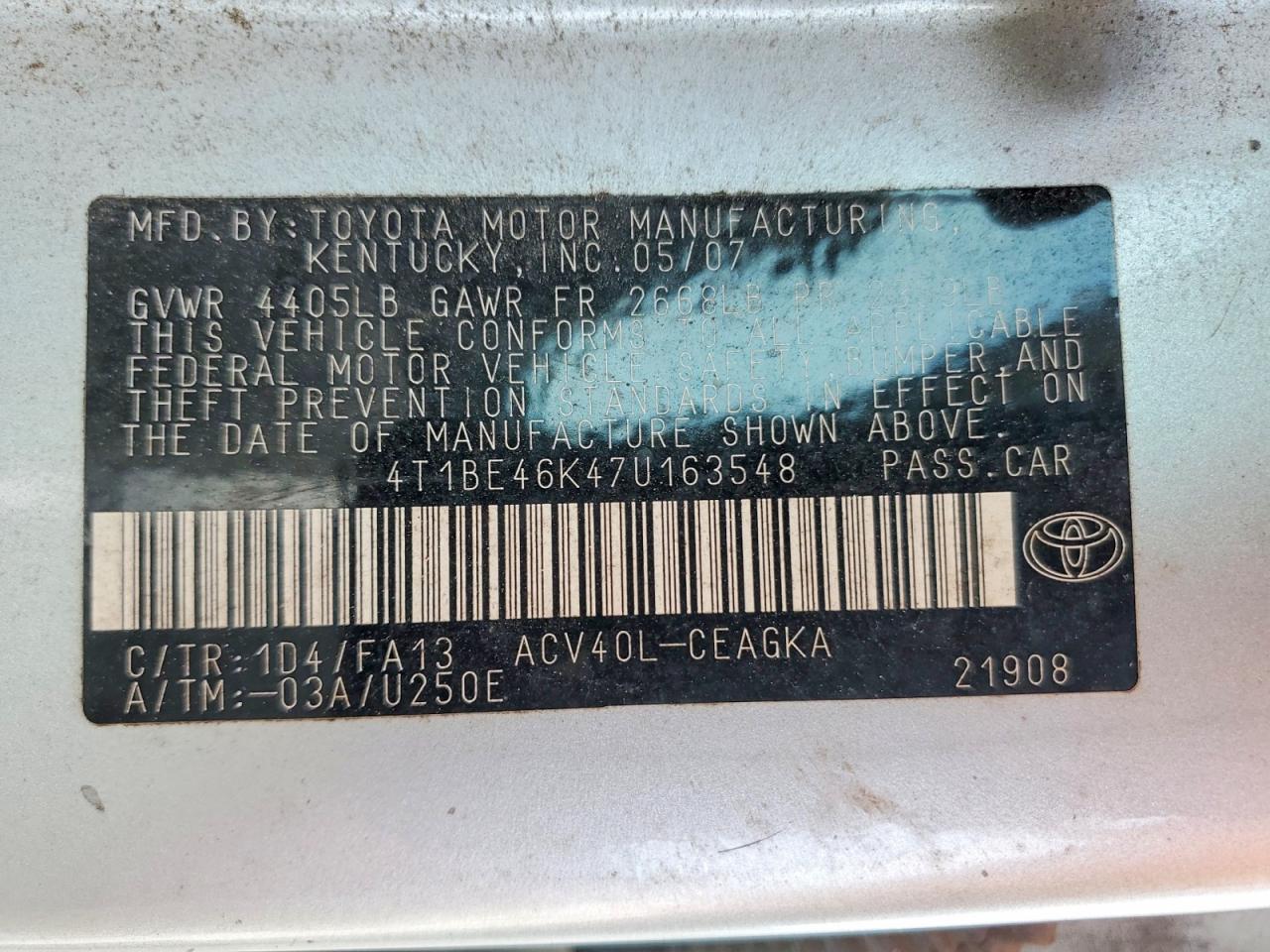 Toyota Camry Xle