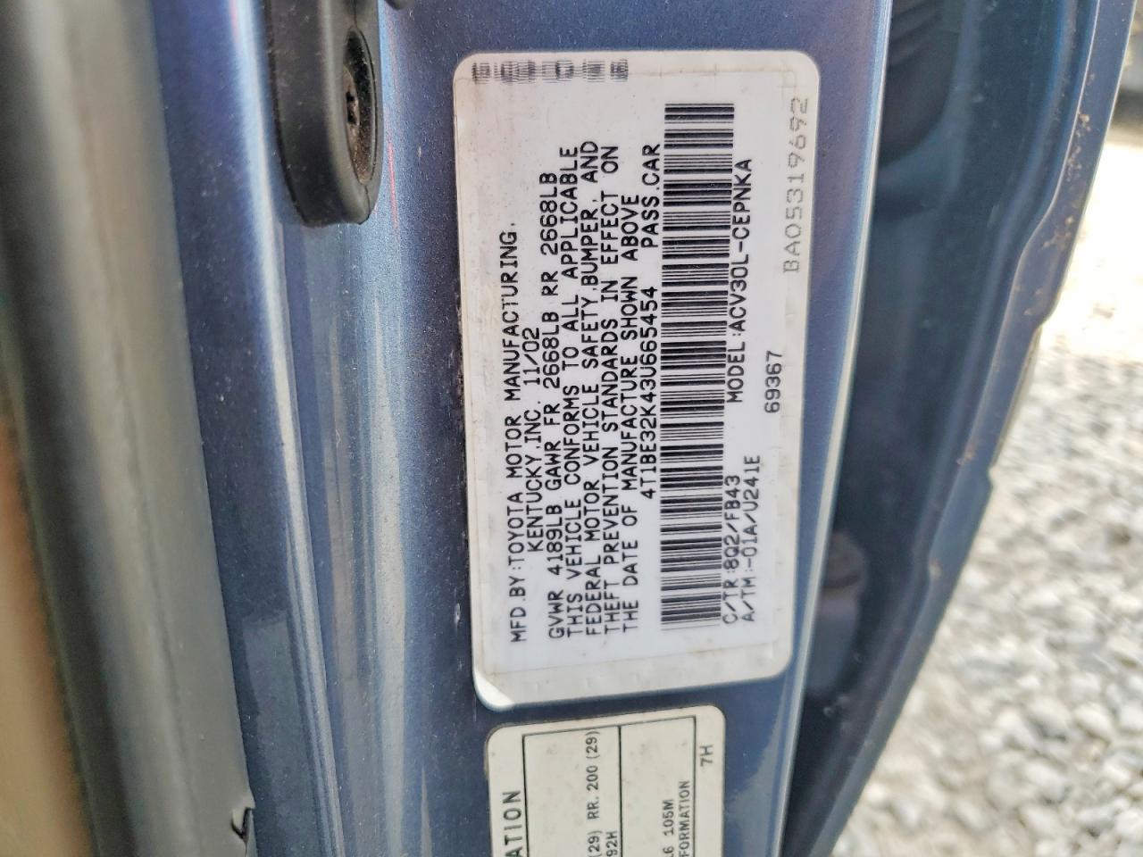 Toyota Camry Le