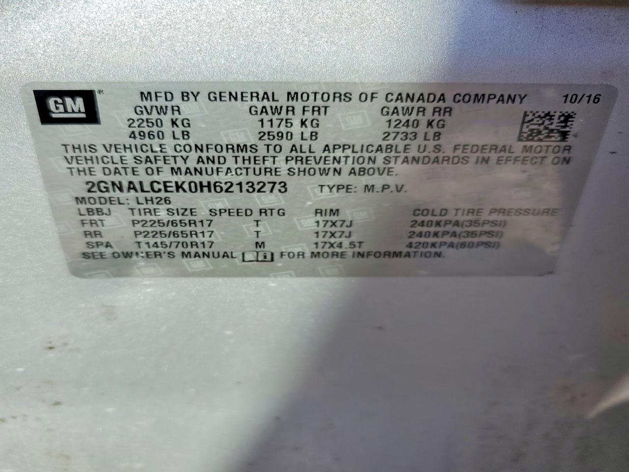 Chevrolet Equinox Lt