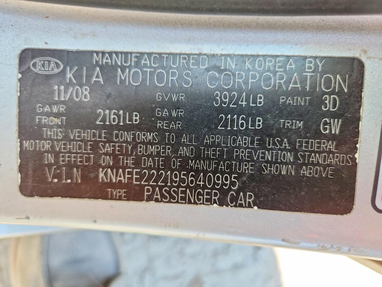 Kia Spectra Lx
