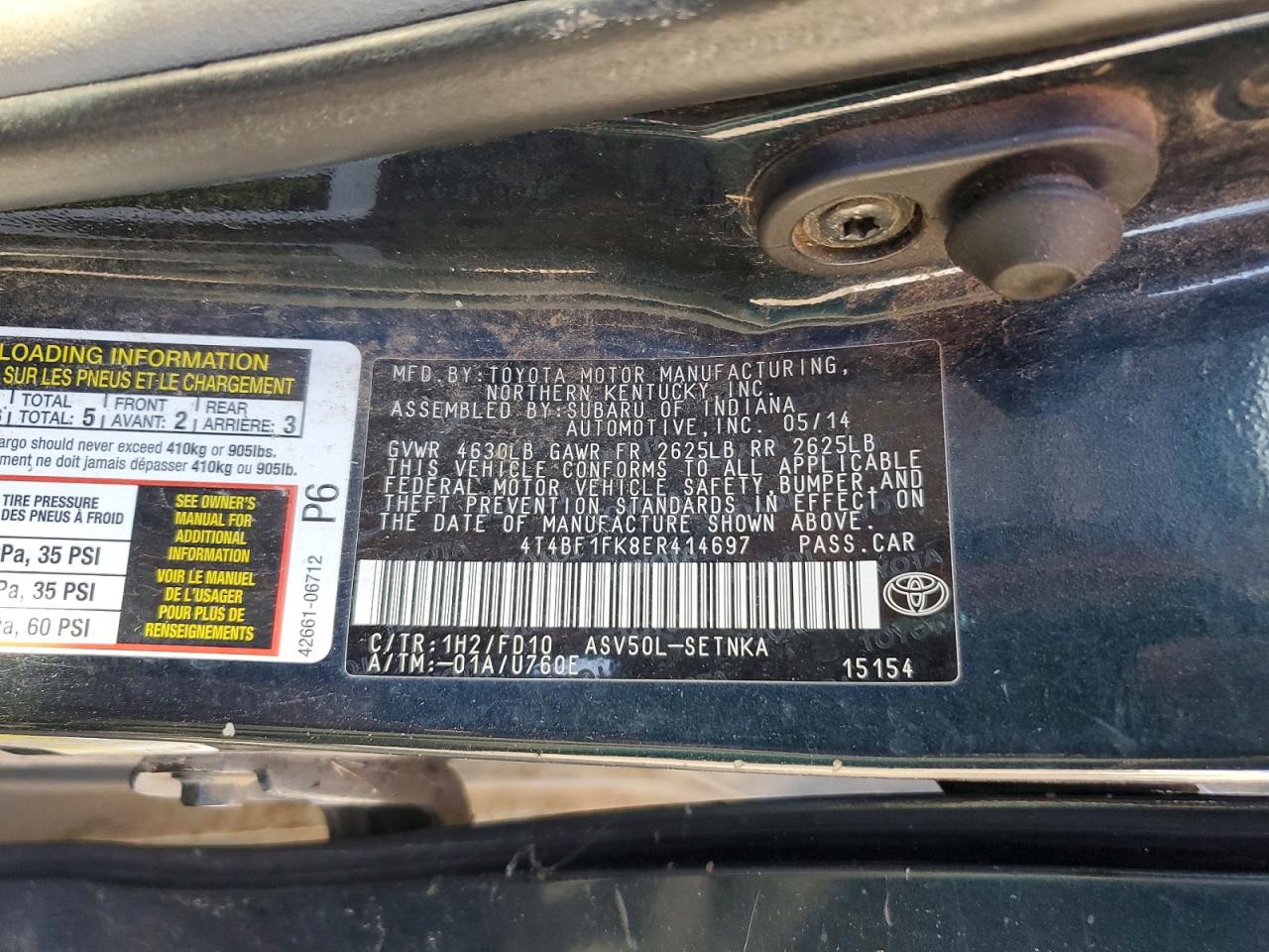 Toyota Camry Le