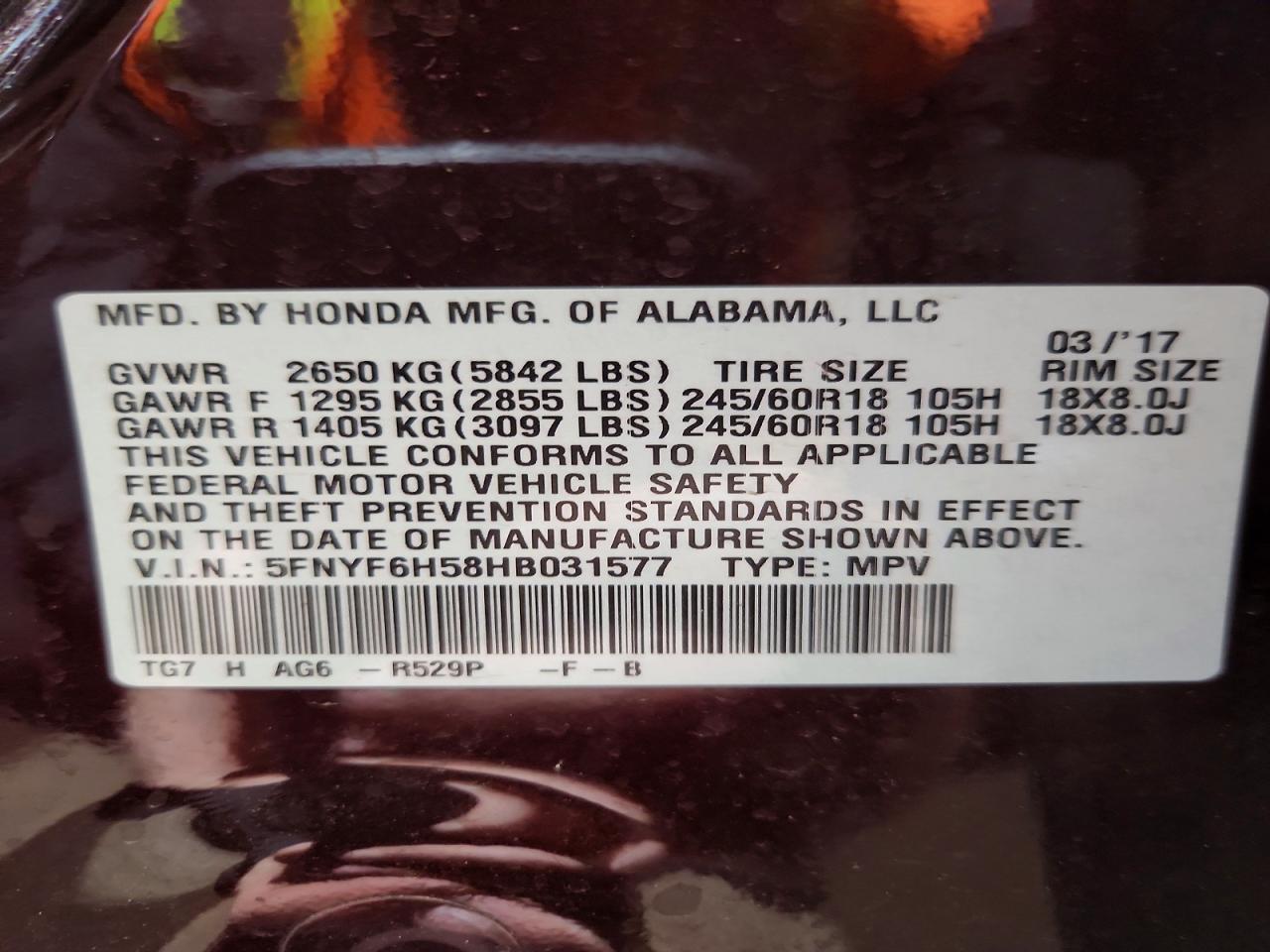 Honda Pilot Exl