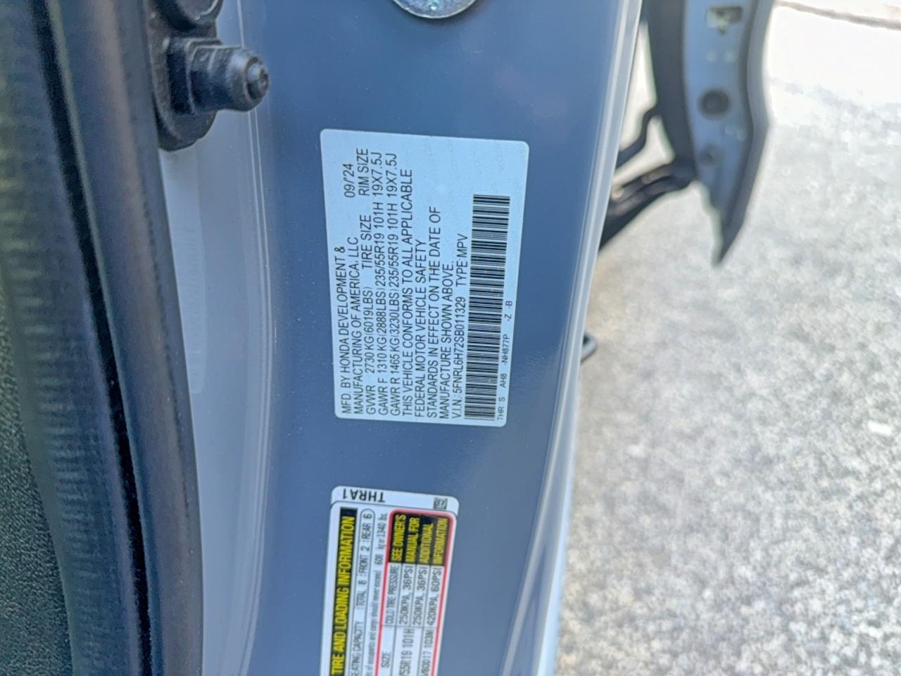 Honda Odyssey Sport-l