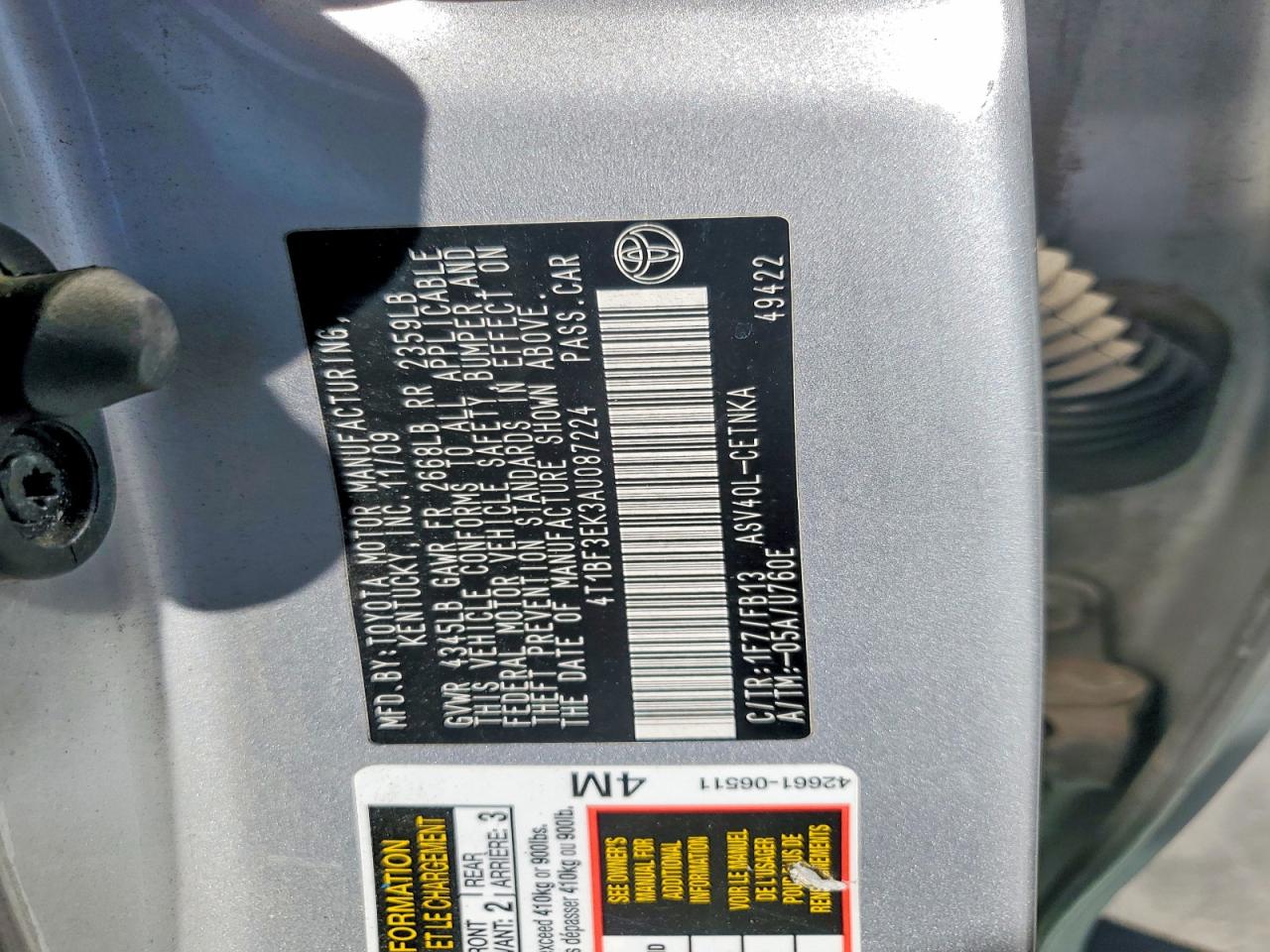 Toyota Camry Le