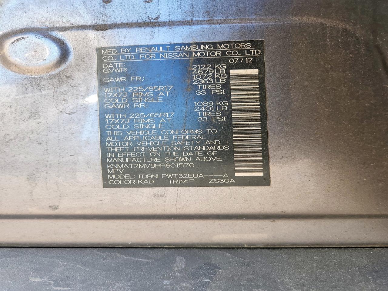 Nissan Rogue S