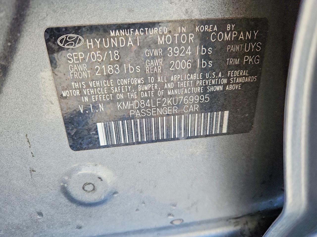 Hyundai ELANTRA Sel