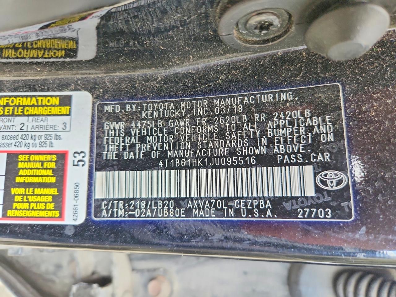 Toyota Camry Xse