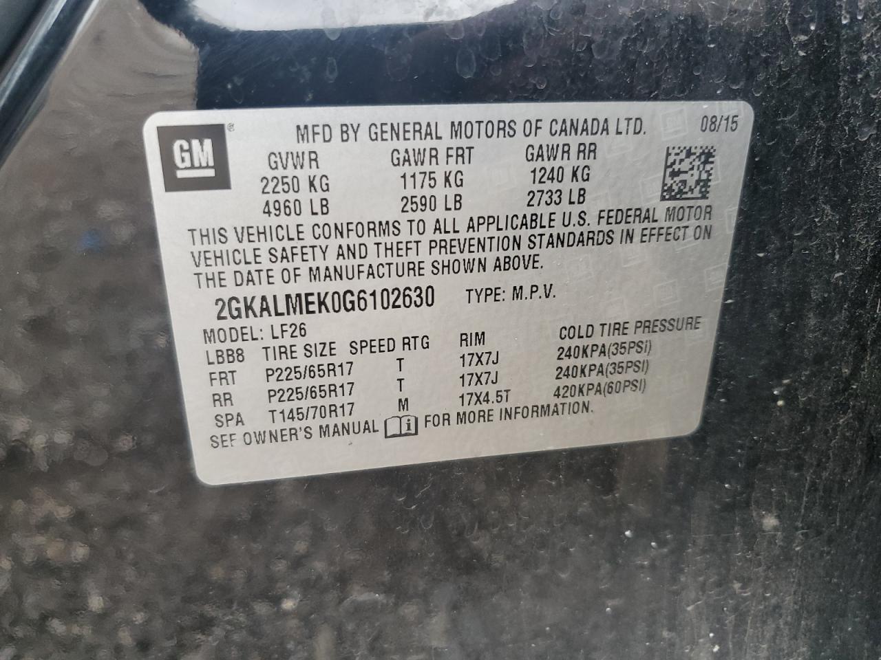 GMC Terrain Sle