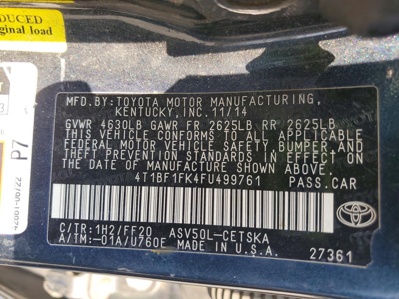 Toyota Camry Se