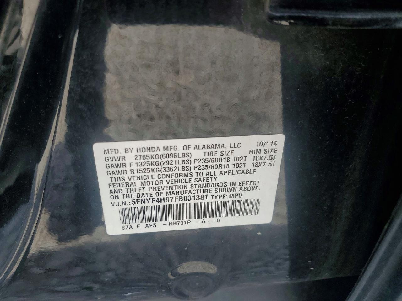 Honda Pilot Touring