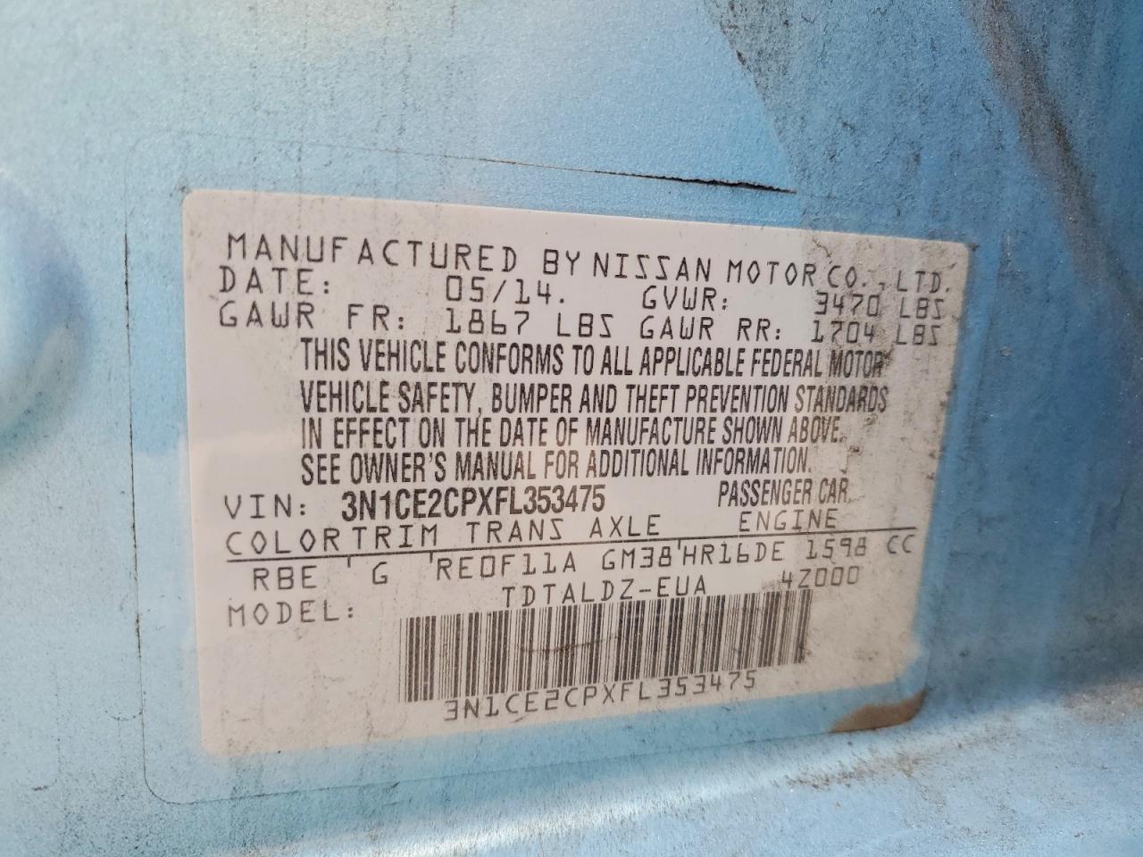 Nissan Versa Sv