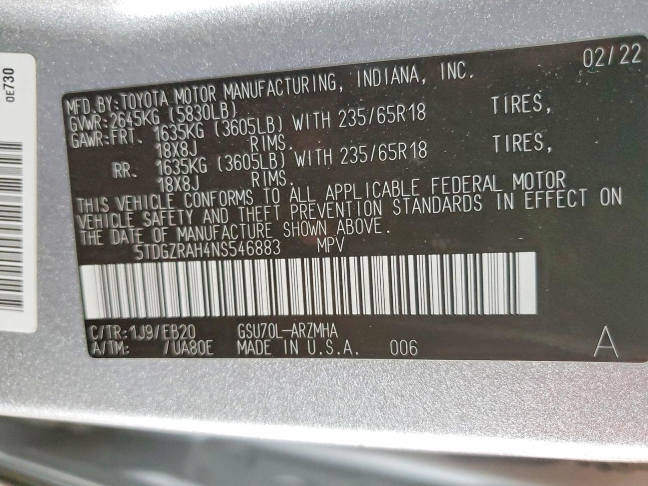 Toyota Highlander Xle