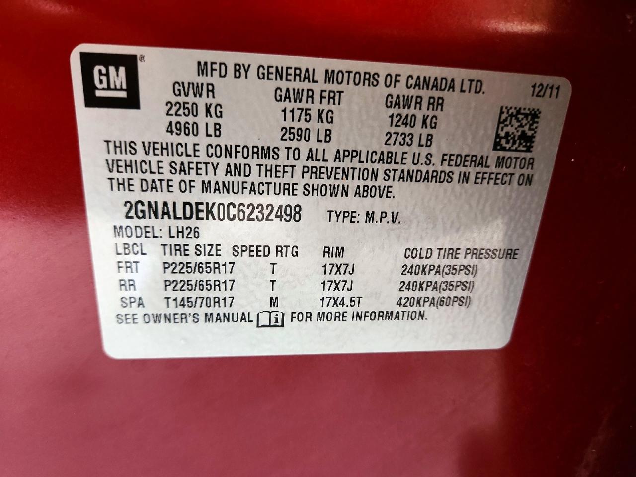 Chevrolet Equinox Lt