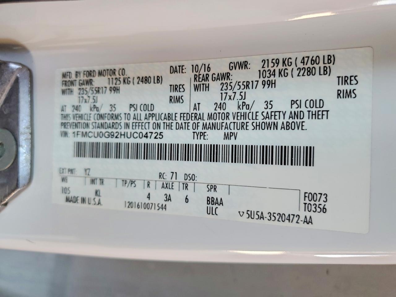 Ford Escape Se