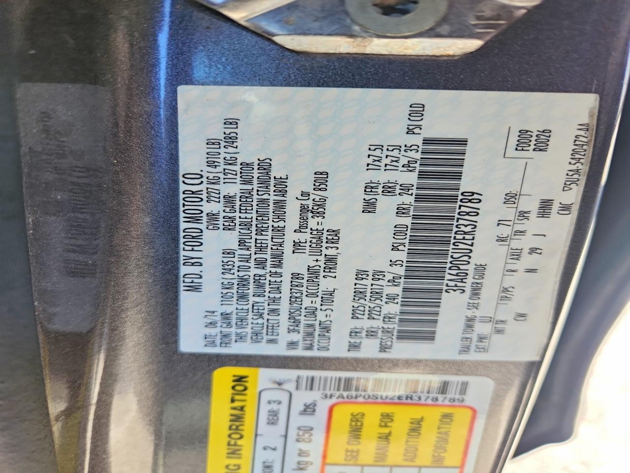 Ford Fusion Titanium Phev