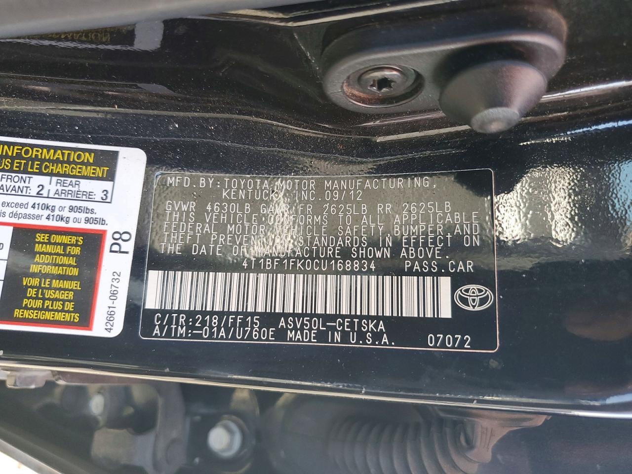 Toyota Camry Se Sport Limited Edition