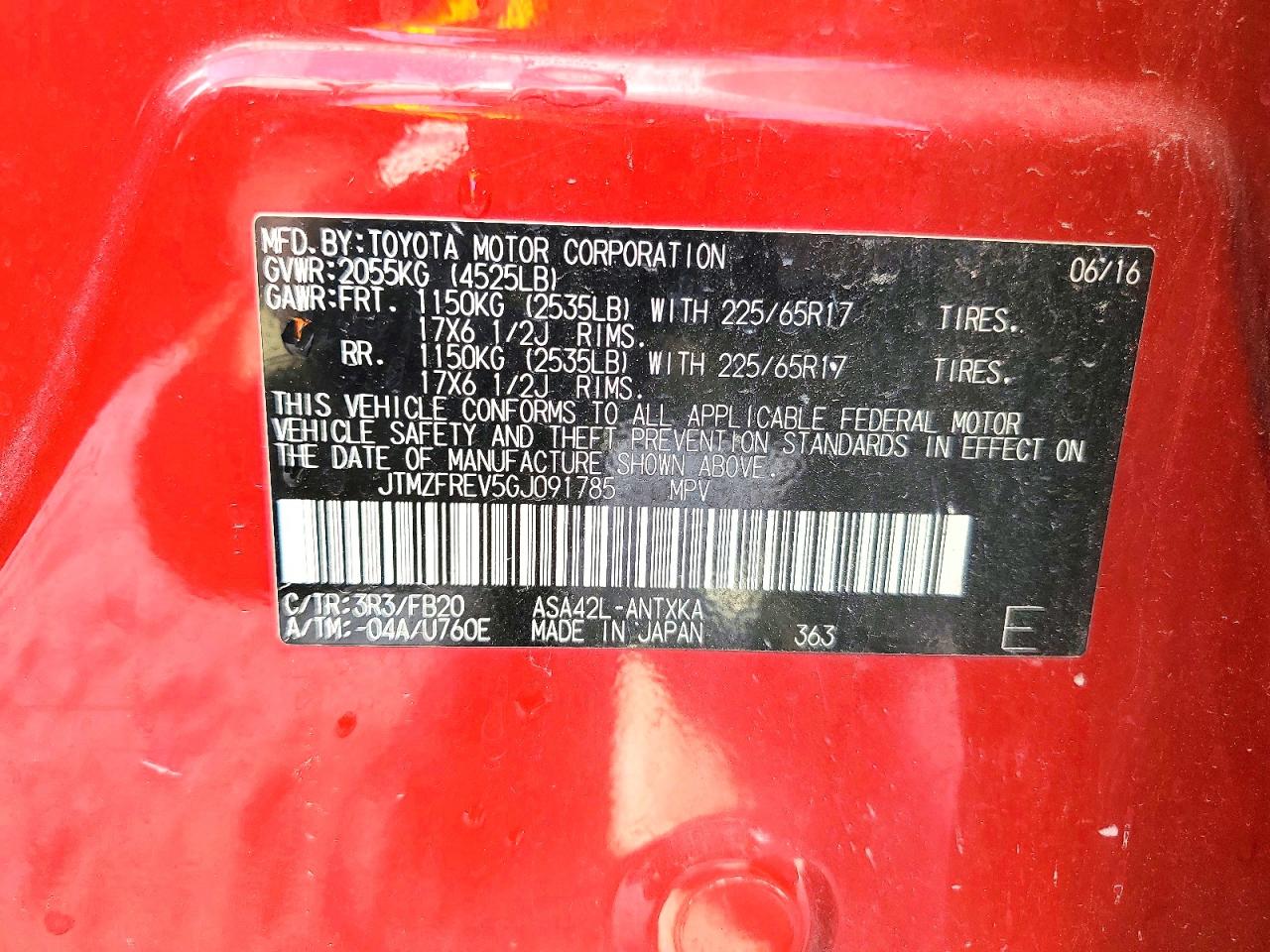 Toyota RAV4 Le