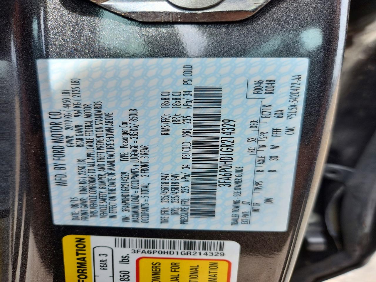 Ford Fusion Se