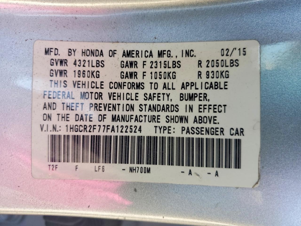 Honda Accord Ex