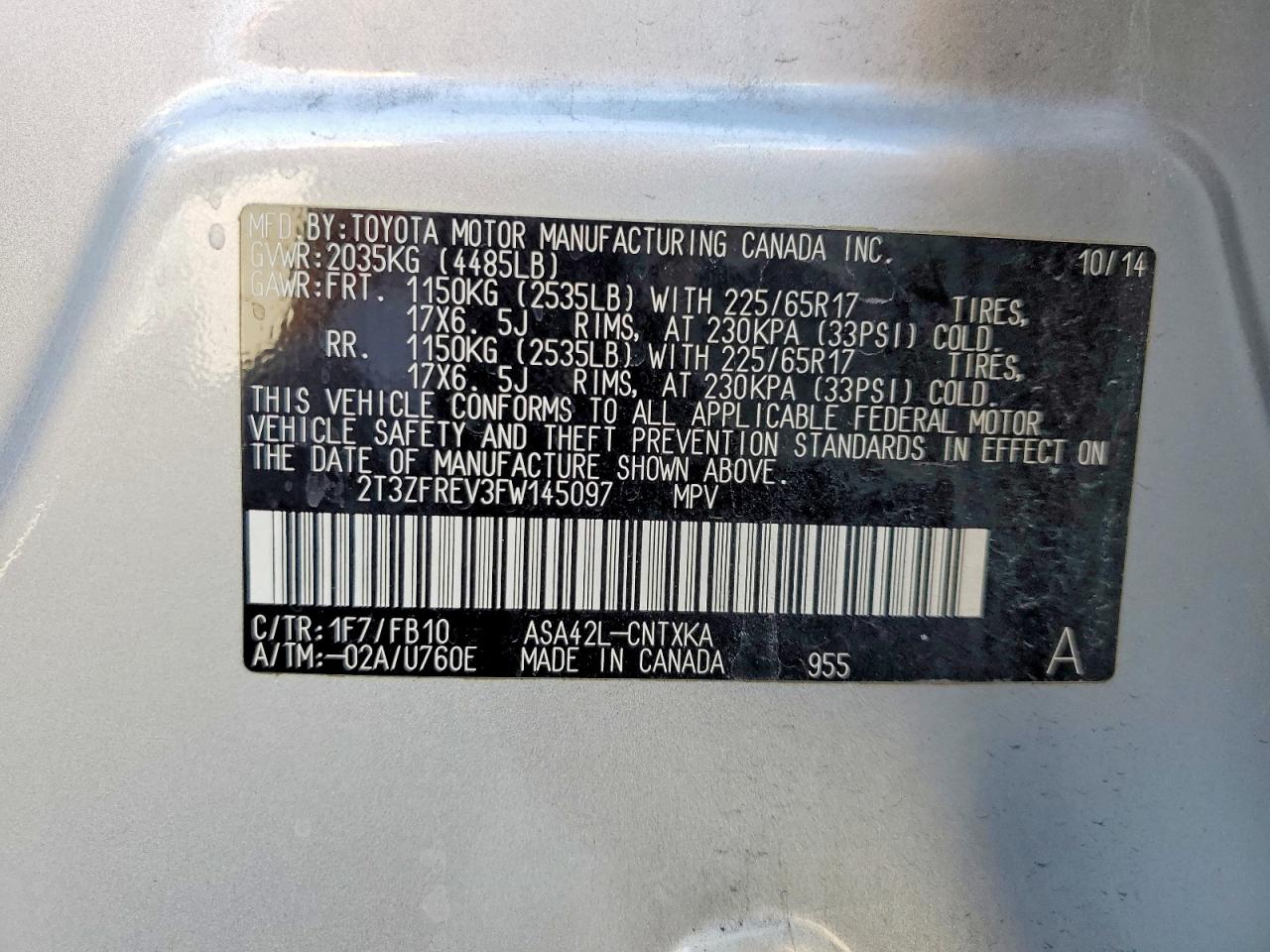 Toyota RAV4 Le