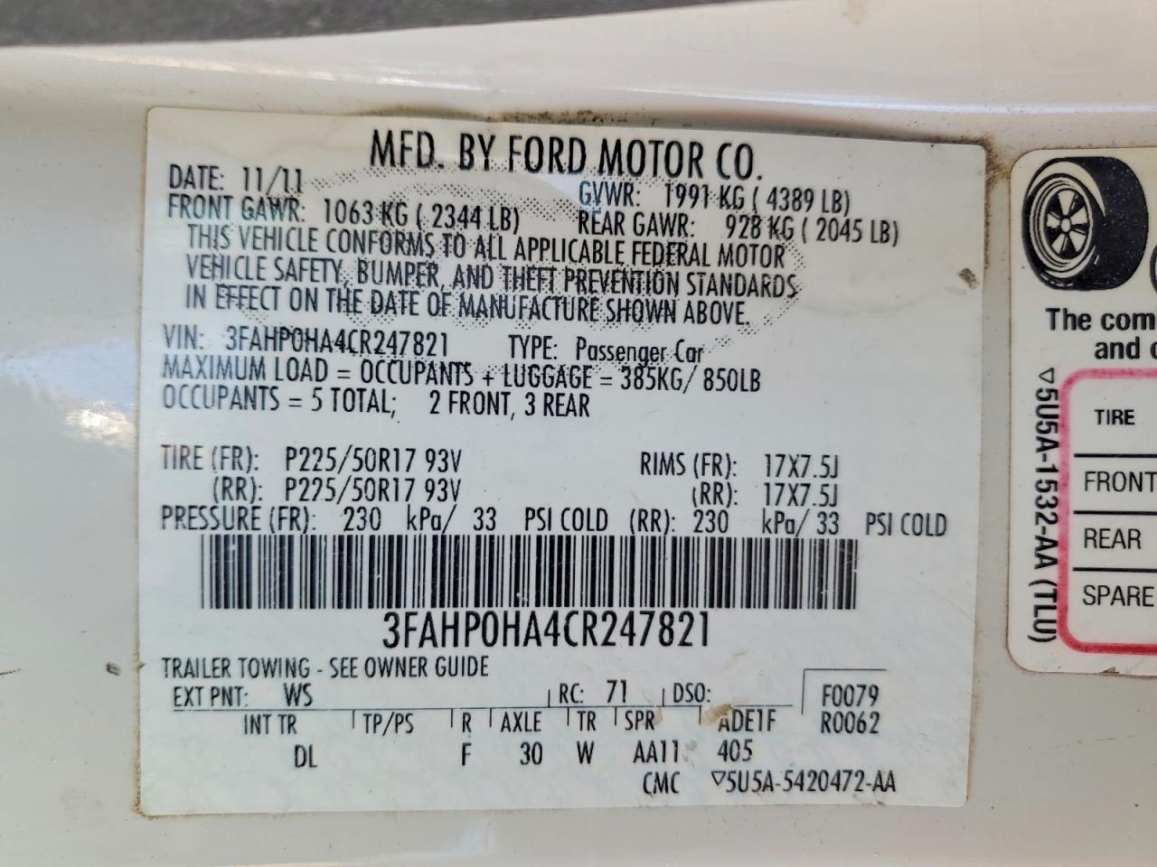Ford Fusion Se