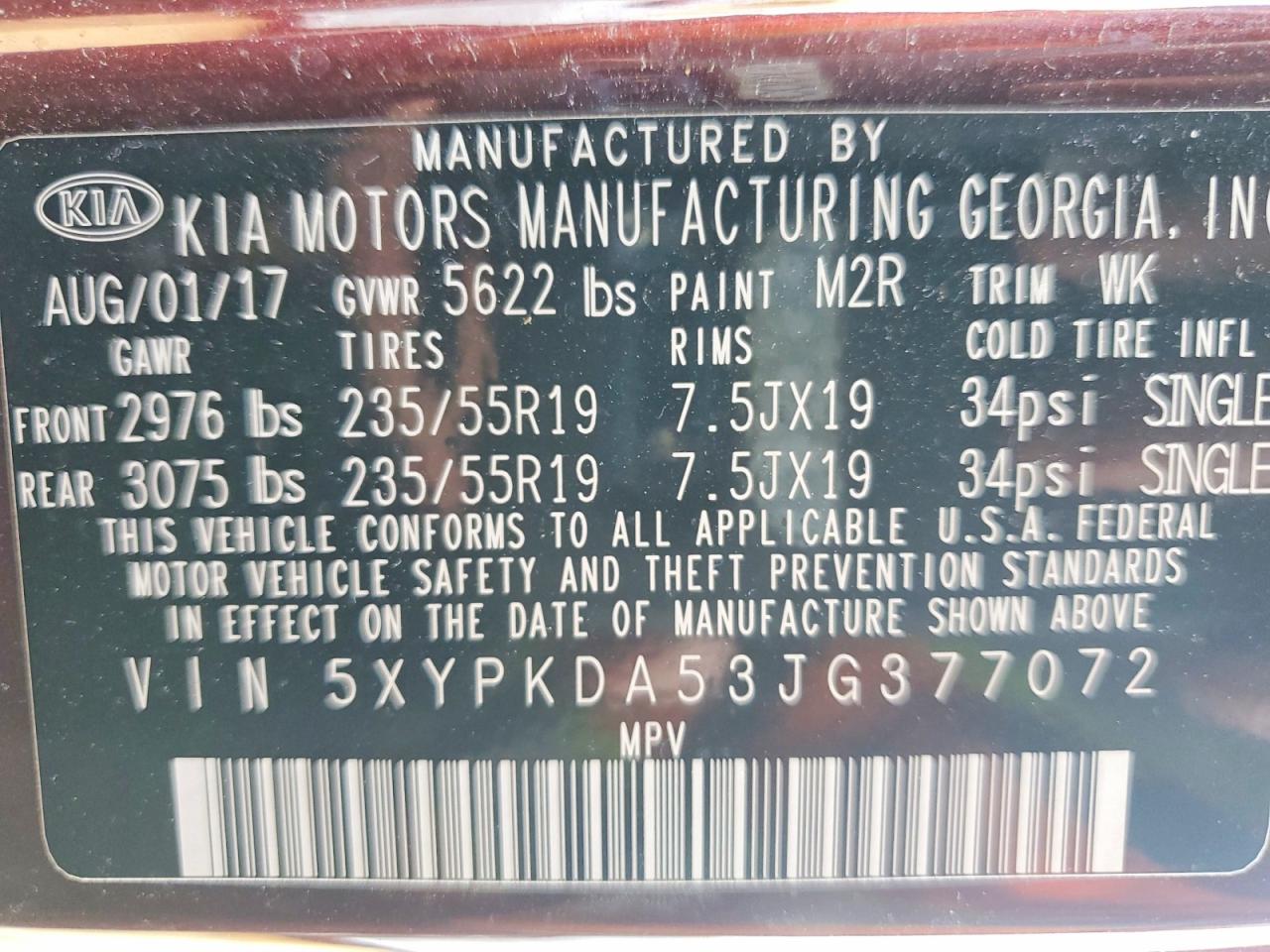 Kia Sorento Sx V6