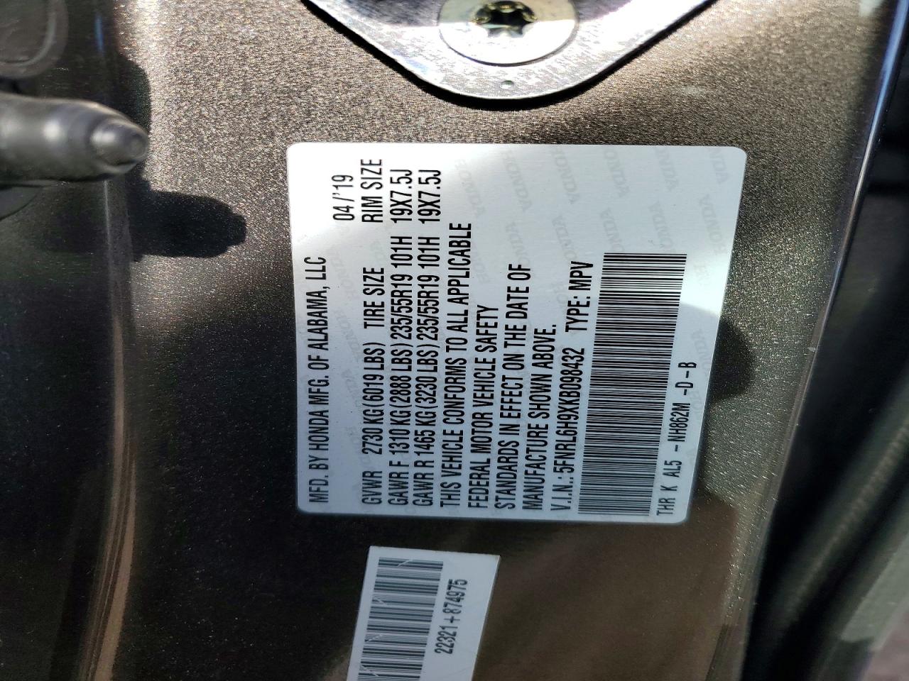 Honda Odyssey Elite