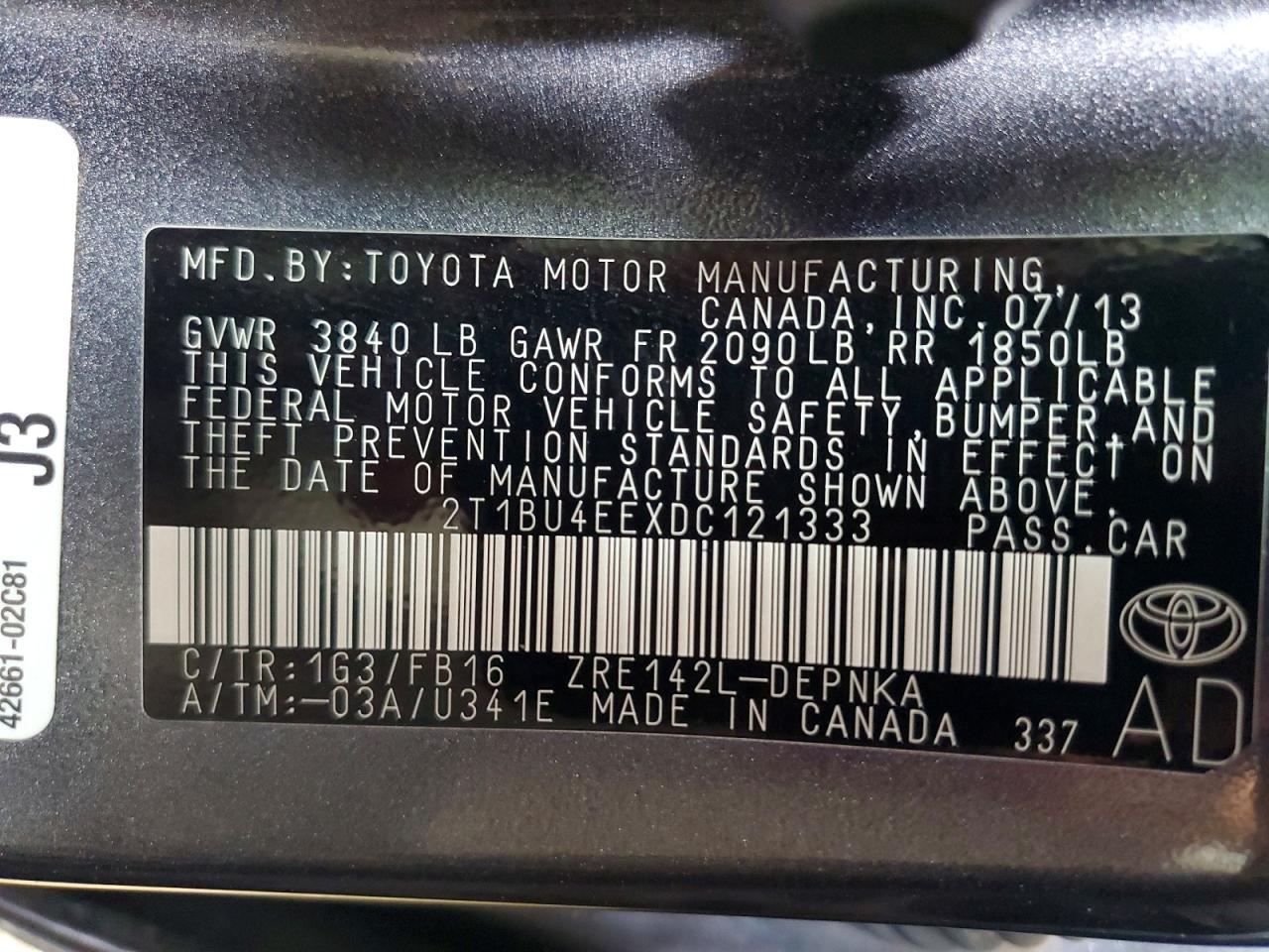 Toyota Corolla Le