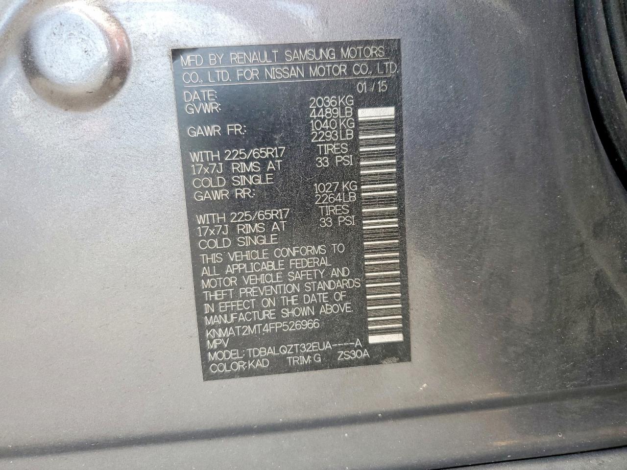 Nissan Rogue Sv