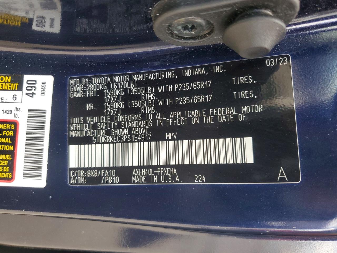 Toyota Sienna Le