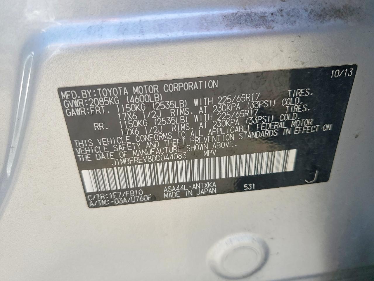 Toyota RAV4 Le