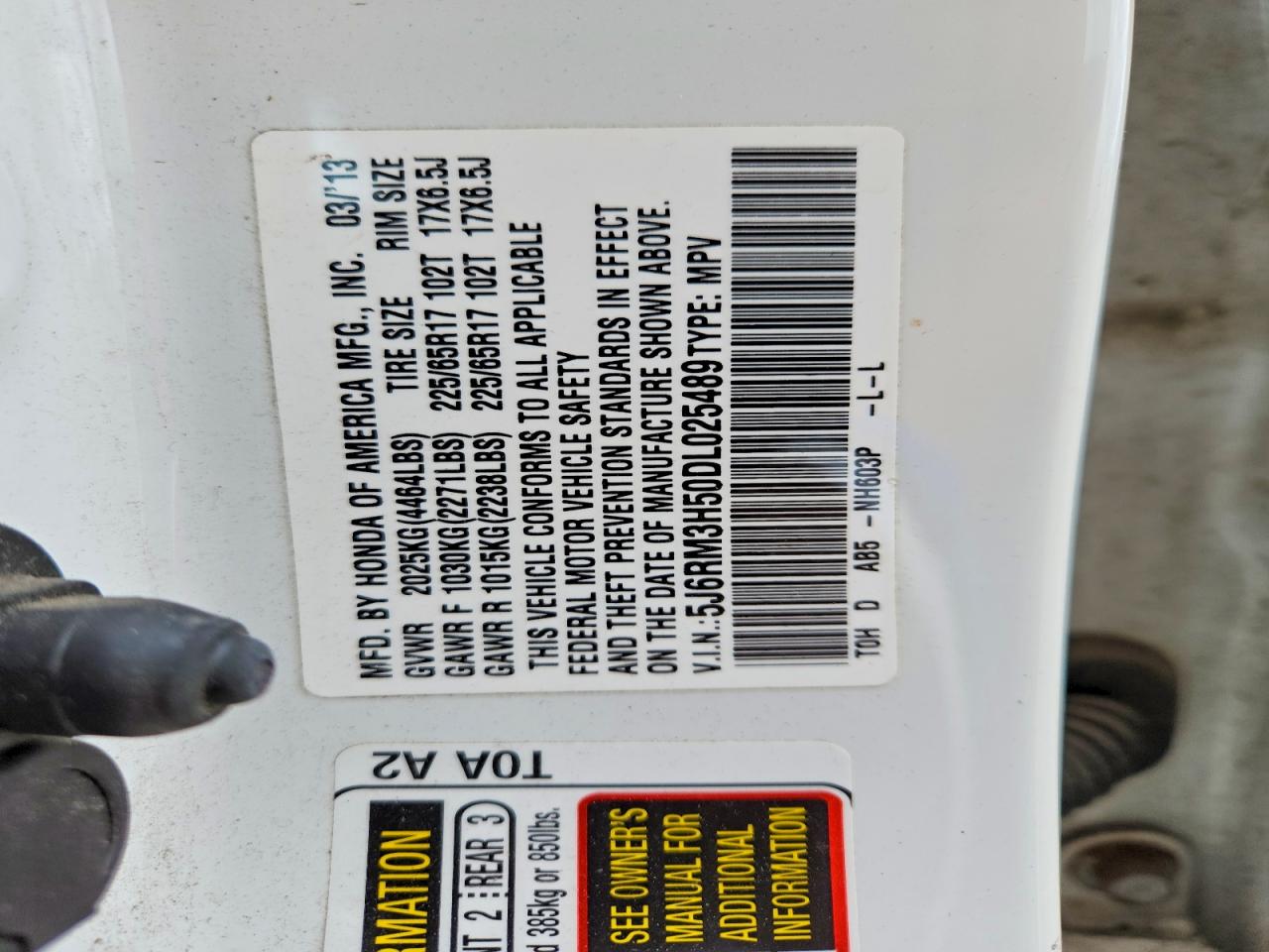 Honda Crv Ex