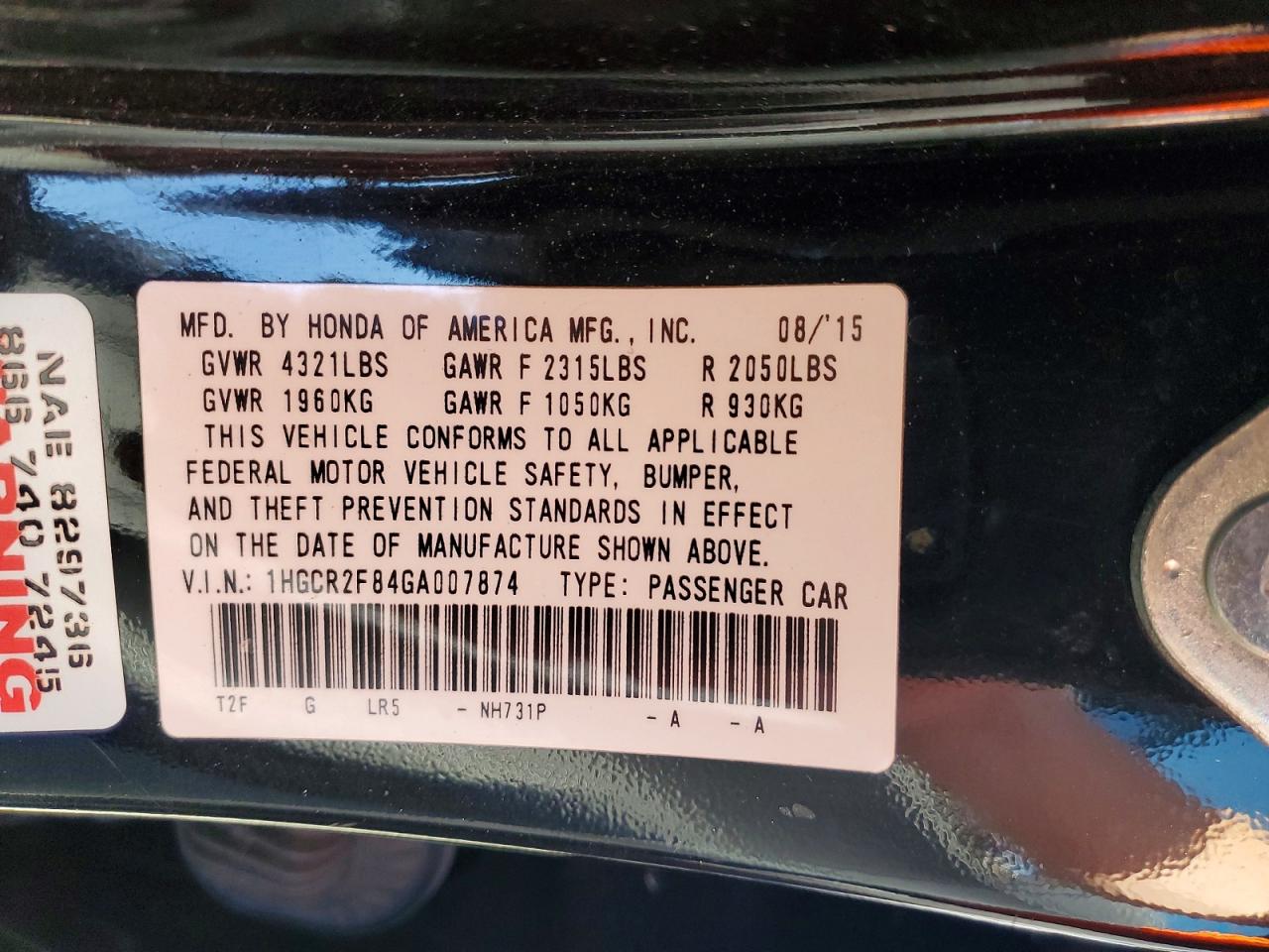 Honda Accord Exl
