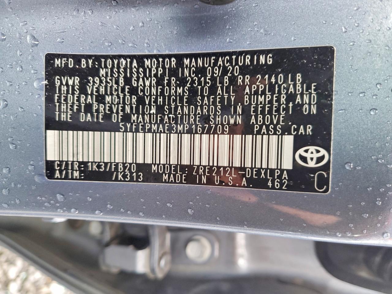 Toyota Corolla Le