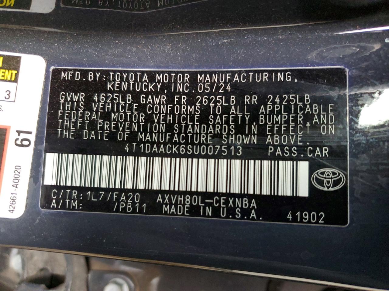Toyota Camry Le