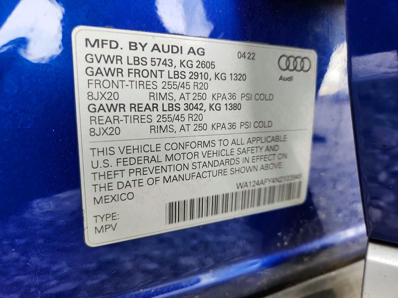 Audi Sq Sportback Premium Plus