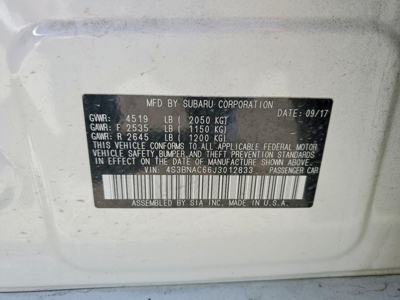 Subaru Legacy 2.5i Premium