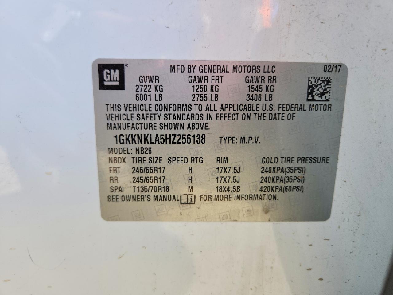 GMC Acadia Sle