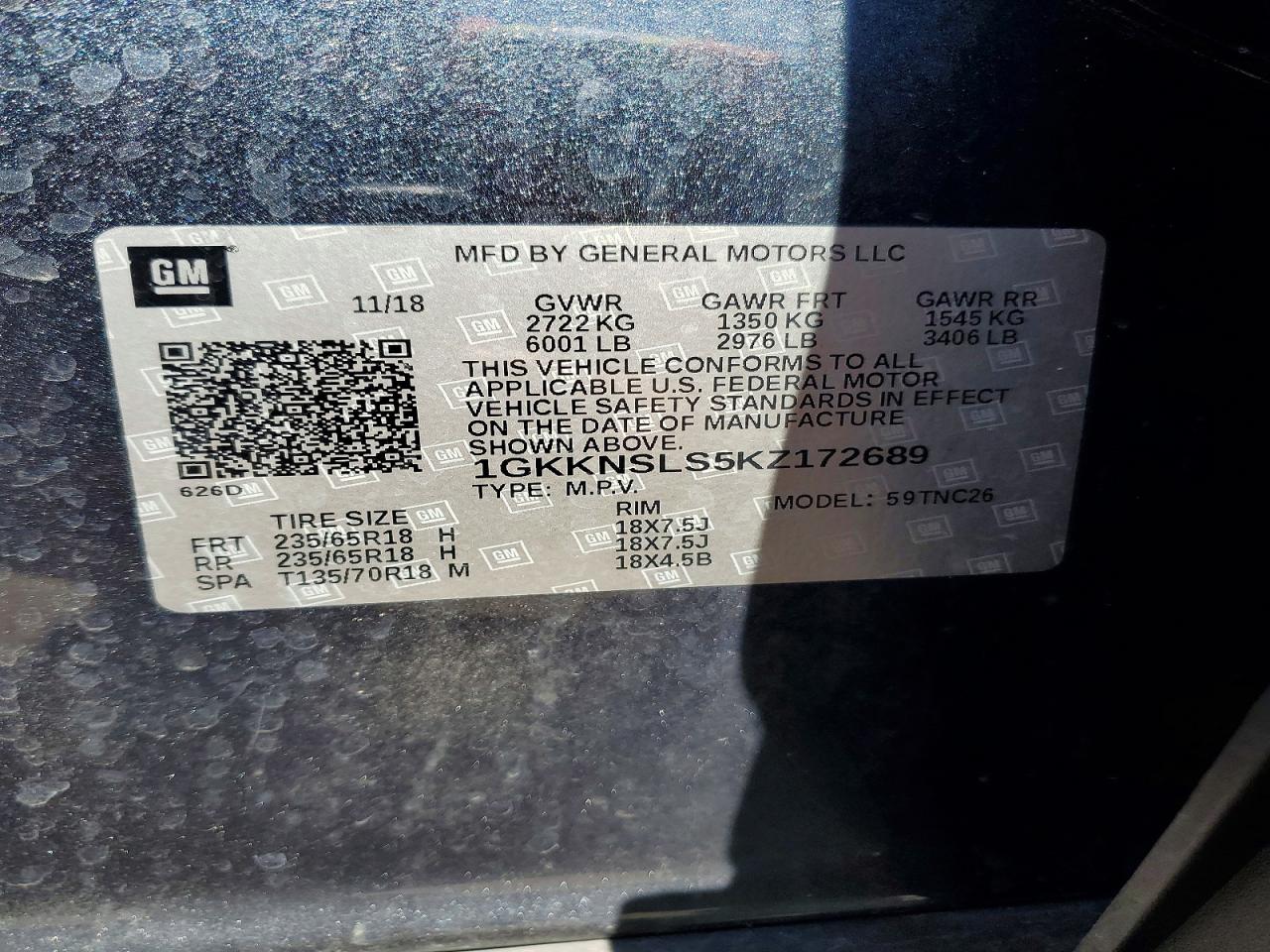 GMC Acadia Sle