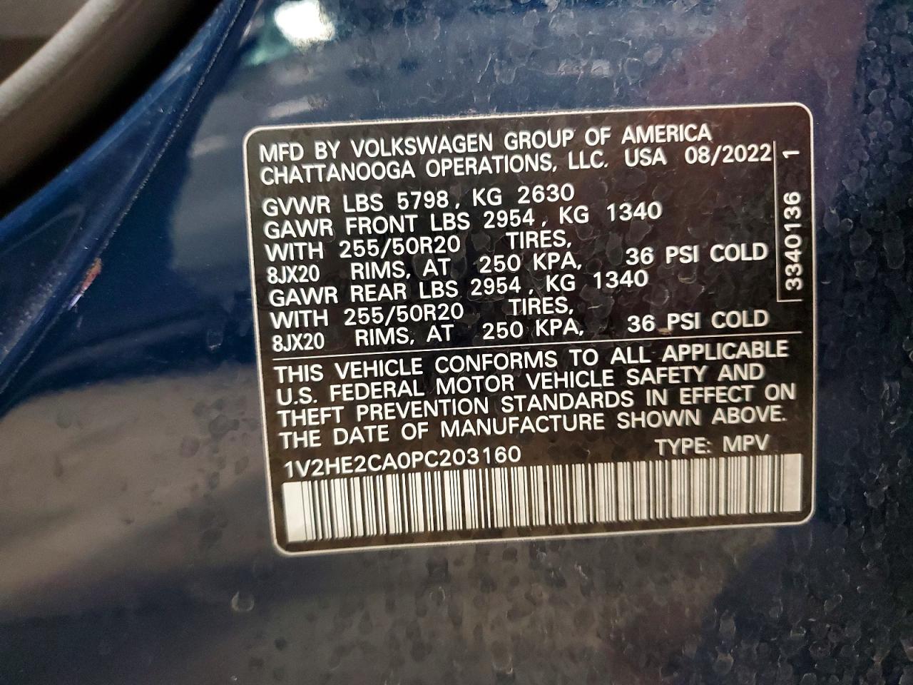 Volkswagen Atlas Se