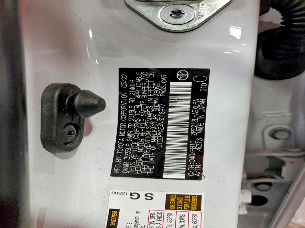 Toyota Corolla Le